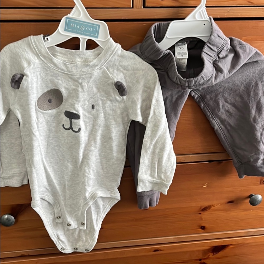 Gray Bear One Piece for Kids